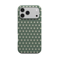 Salbeigrünes Polka-Dot-Muster – MagSafe Tough Handyhülle | Elissa Rua