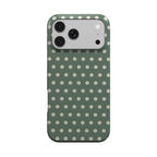 Salbeigrünes Polka-Dot-Muster – MagSafe Tough Handyhülle | Elissa Rua