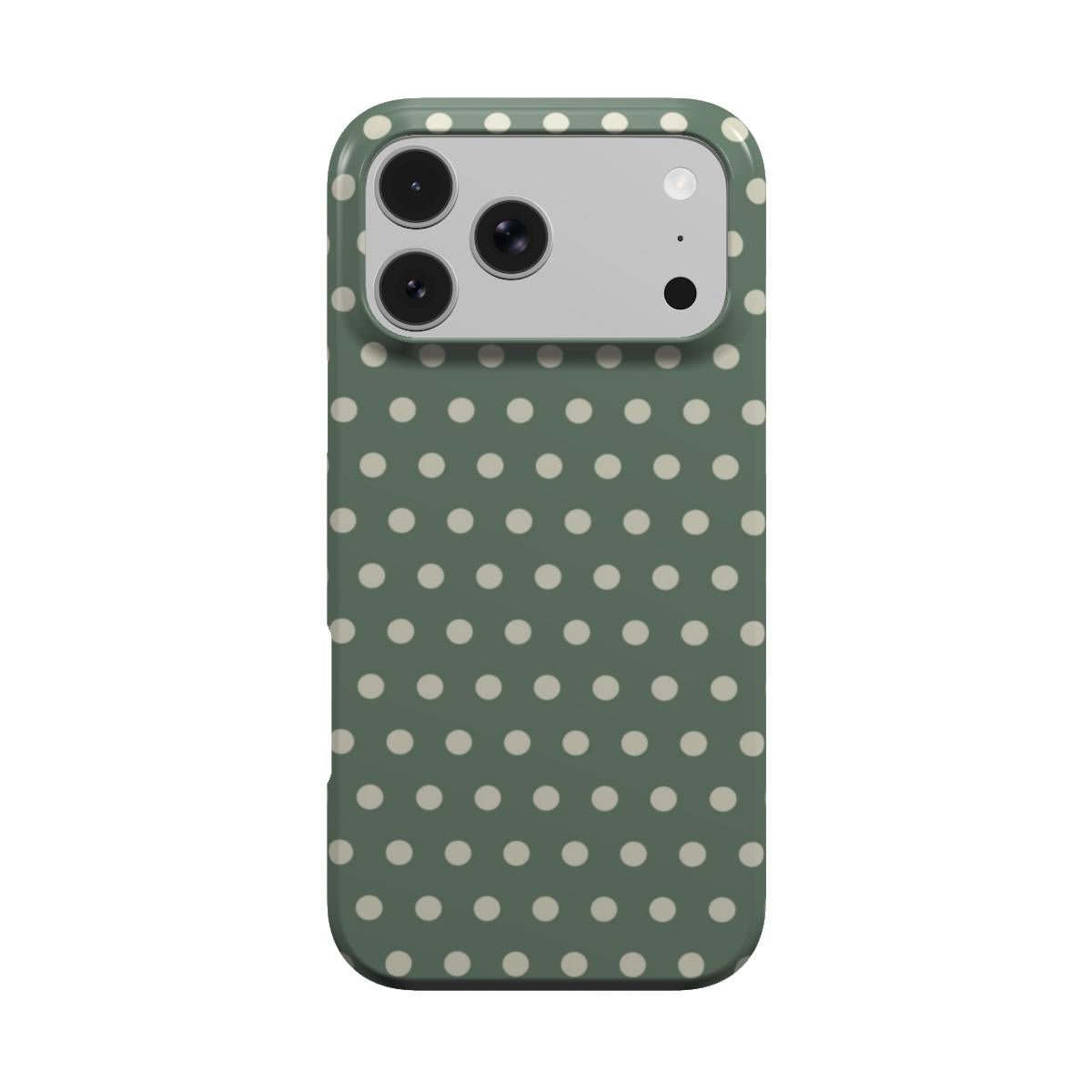Salbeigrünes Polka-Dot-Muster – MagSafe Tough Handyhülle | Elissa Rua