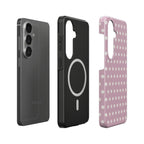 Blush Roze met Stippen – Magnetisch Stevig Telefoonhoesje | Elissa Rua