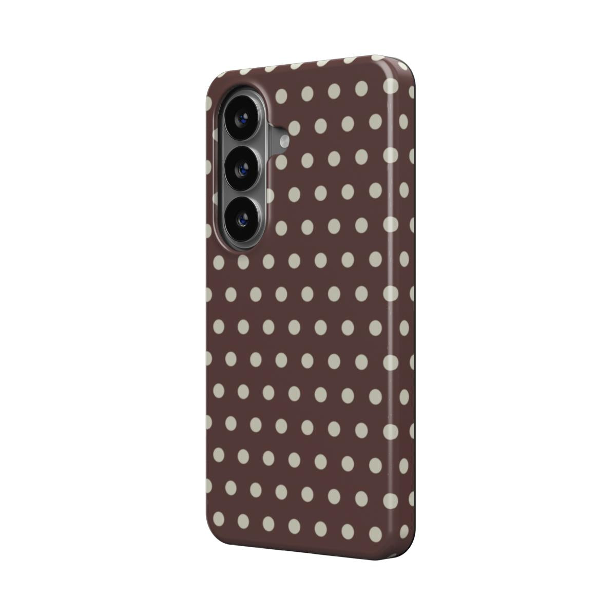 Chocolate Brown Polka Dot – Magnetic Tough Phone Case | Elissa Rua