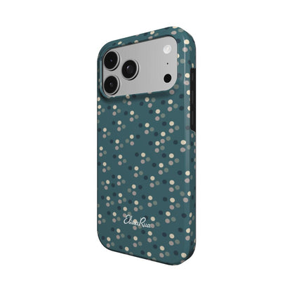 Bottle Green Dots – MagSafe Tough Phone Case | Elissa Rua