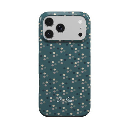 Bottle Green Dots – MagSafe Tough Phone Case | Elissa Rua