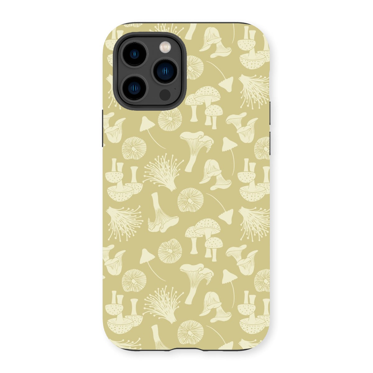 Mushrooms (beige) Tough Phone Case