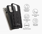 Black Geometric – Tough Phone Case | Elissa Rua
