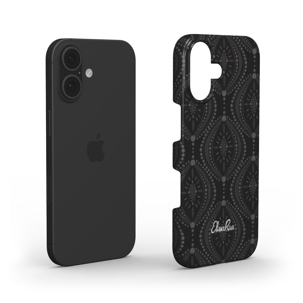 Black Geometric – Snap Phone Case | Elissa Rua
