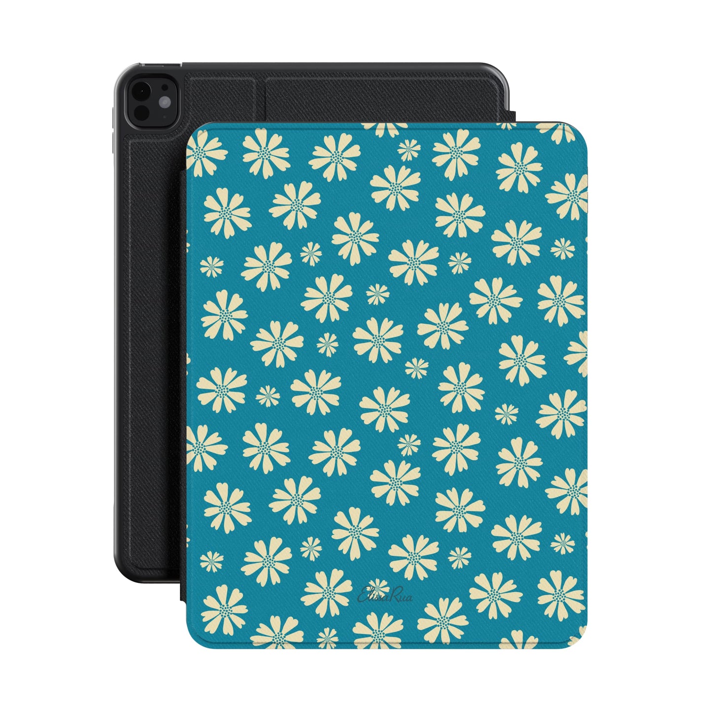 Blue Daisy Floral – Apple iPad Case | Elissa Rua