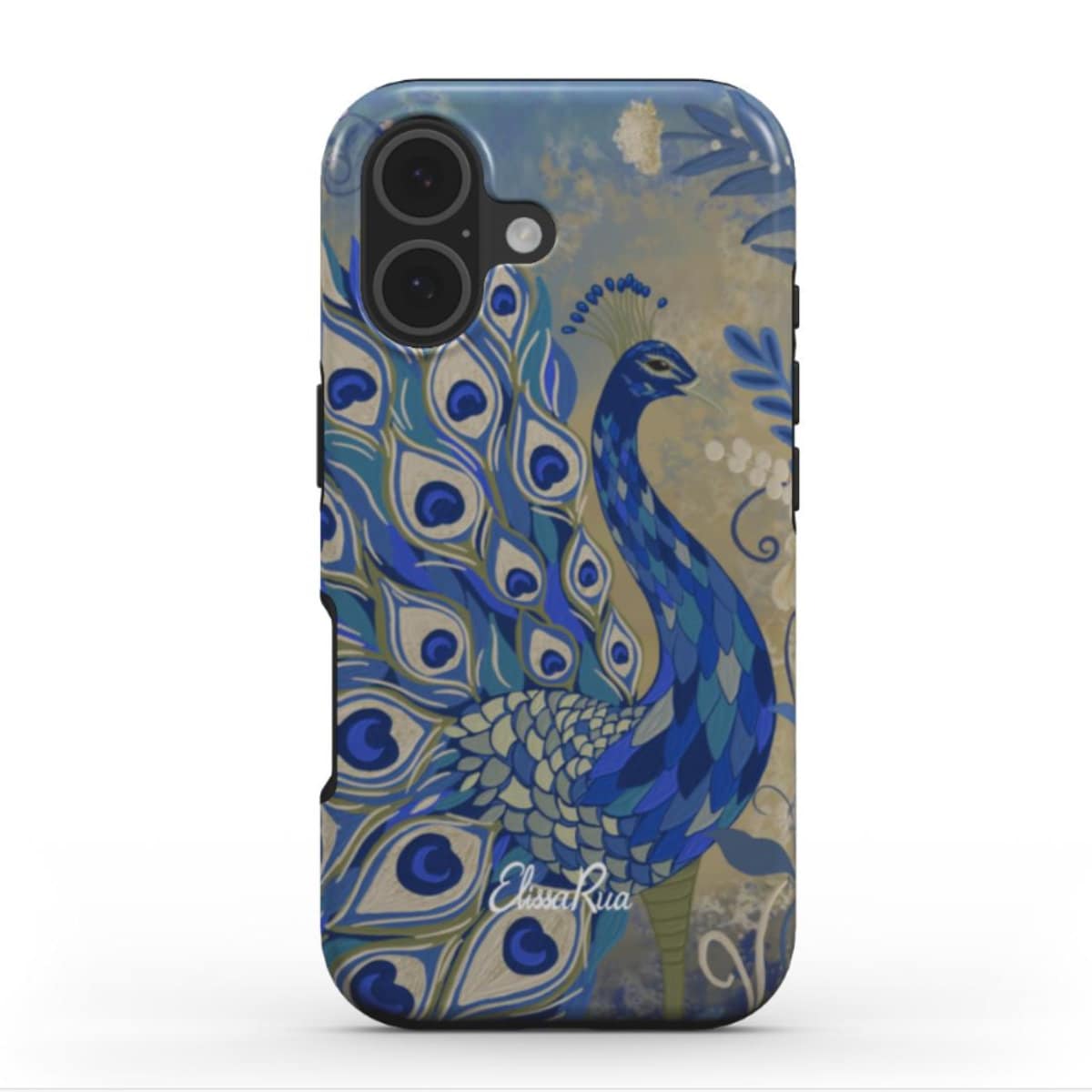 Blue Peacock iPhone 17 Case
