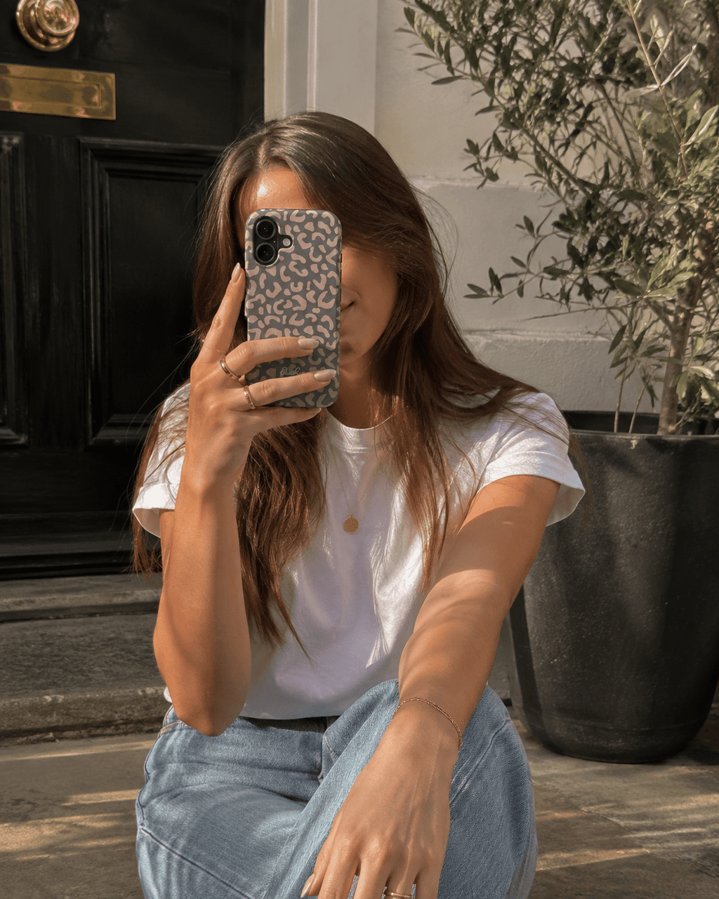 Charcoal Leopard – Tough Phone Case | Elissa Rua