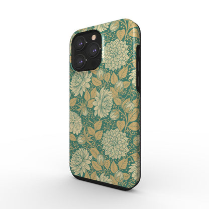 Dahlia Teal Floral Phone Case