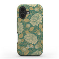 Dahlia Floral Teal Tough Phone Case for iPhone and Samsung