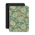 Dahlia Floral Premium Vegan Leather iPad Pro 11-inch cover with Apple Pencil holder and microfiber lining