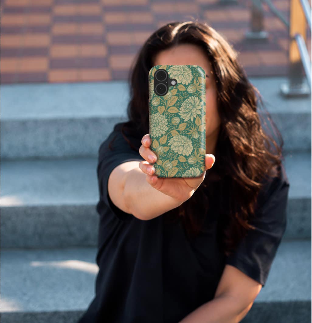 Vintage Dahlia Floral – MagSafe Tough Phone Case | Elissa Rua