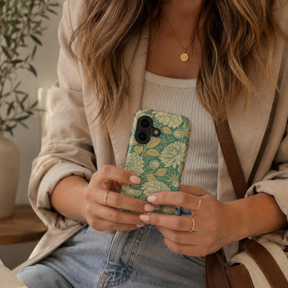 Vintage Dahlia Floral – MagSafe Tough Phone Case | Elissa Rua
