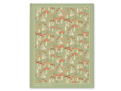 Designer Tea Towel Set – Earthy Mushroom Print | Botanical Kitchen Gift (Set of 3)