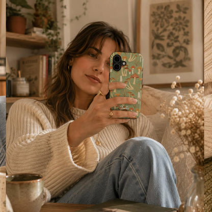 Fabulous Funghi Mushroom – Tough Phone Case | Elissa Rua