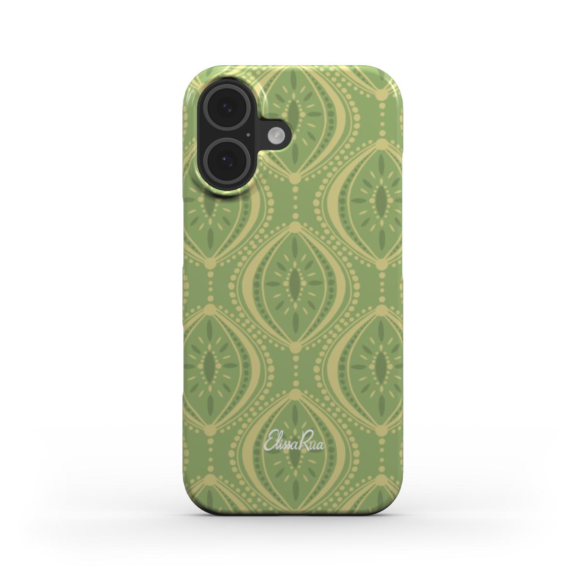 Green Boho Geometric – Snap Phone Case | Elissa Rua