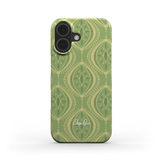 Green Boho Geometric – Snap Phone Case | Elissa Rua