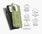 Green Boho Geometric – Tough Phone Case | Elissa Rua