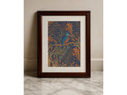 Stylised Kingfisher Art Print - Fine Art Linen Paper