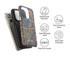 Kingfisher phone case layers
