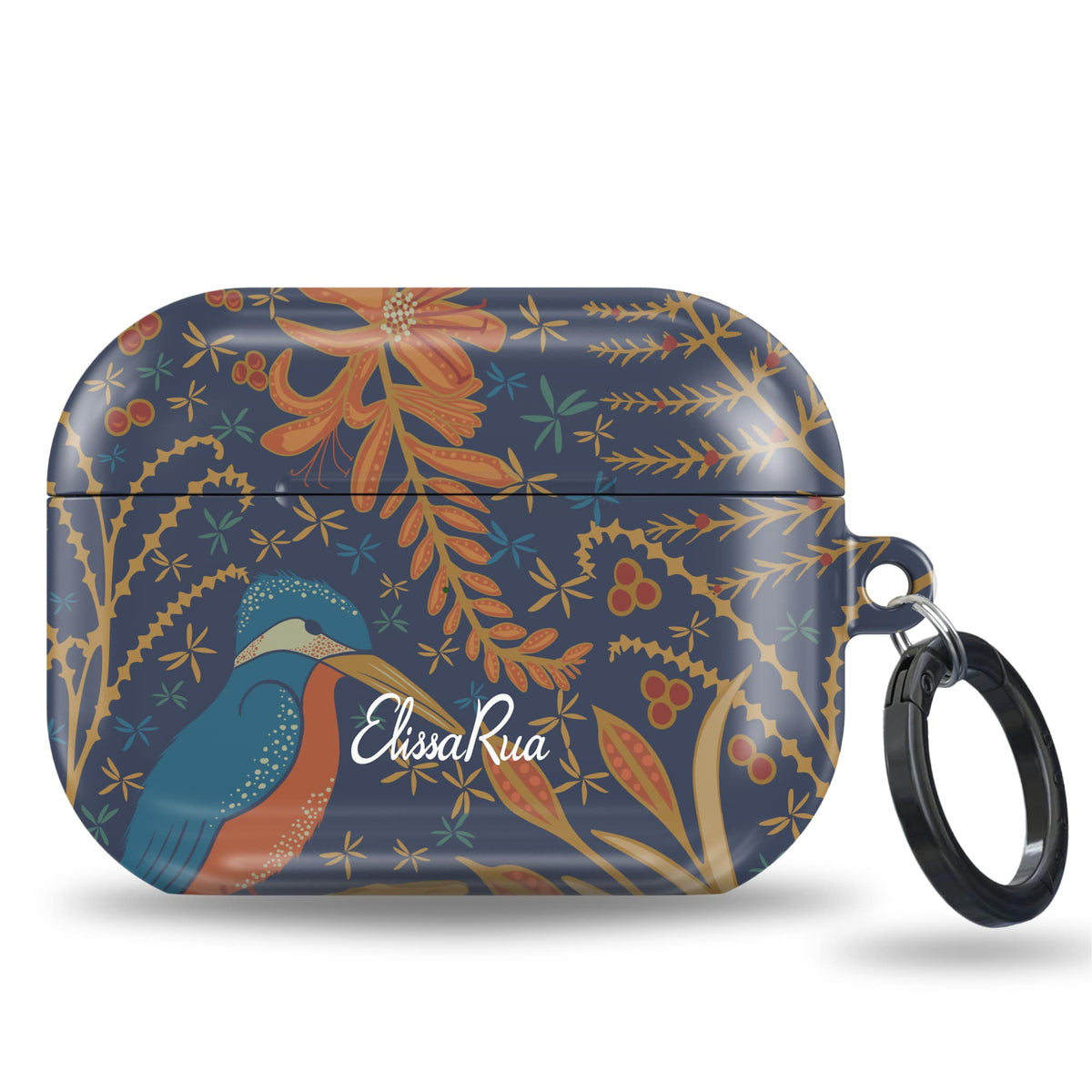 Eisvogel Jugendstil – Apple AirPods Schutzhülle