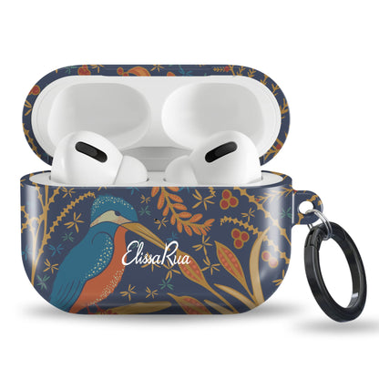 Kingfisher Art Nouveau – Apple AirPods Tough Case