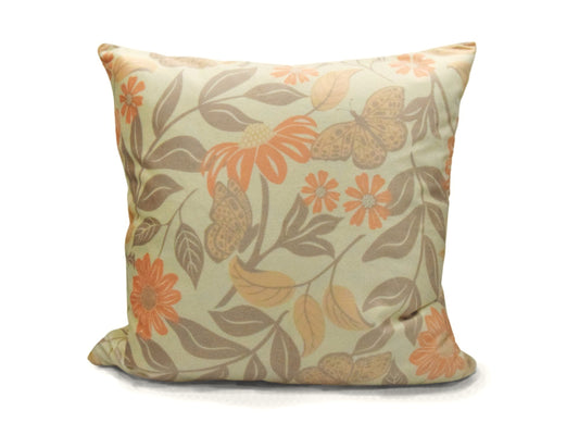 Lailia Collection Velvet Cushion - Floral Butterfly Design (45x45cm)