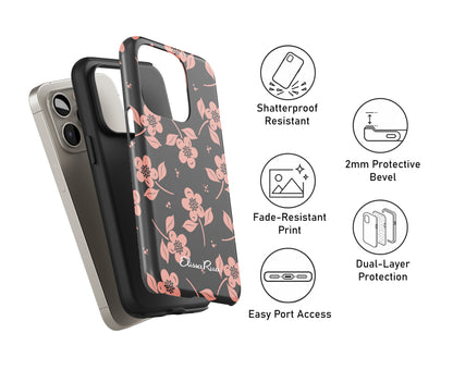 Midnight Blossom – Tough Phone Case | Dark  Pattern
