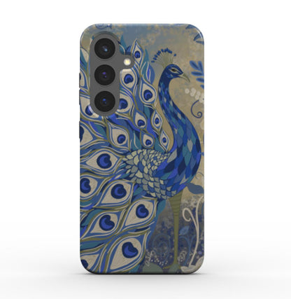 Blue Peacock Galaxy S24 Phone Case