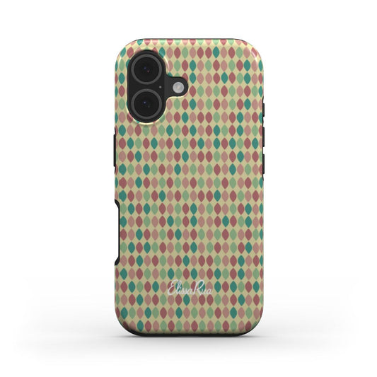 Pink & Blue Teardrop Geometric Snap Phone Case for iPhone and Samsung