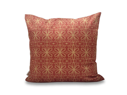Pink Geometric Pattern Velvet Cushion –  (45x45cm)
