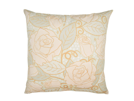 Rosa Collection Velvet Cushion - Floral Delight Design (45x45cm)