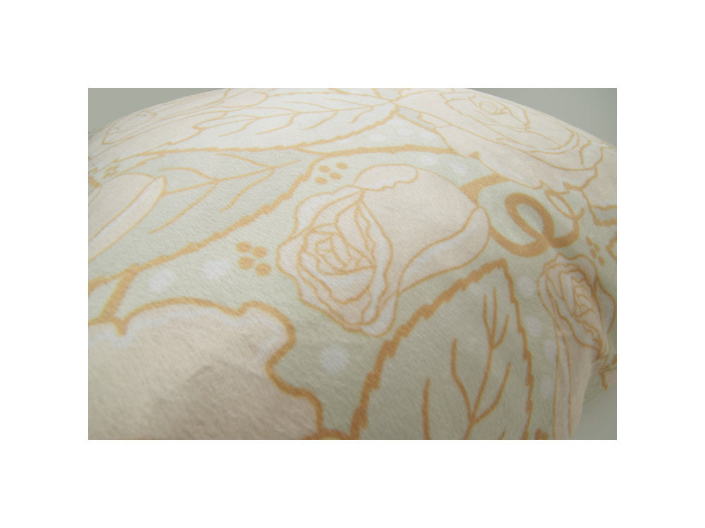 Luxurious Velvet Floral Cushion Cover Closeup