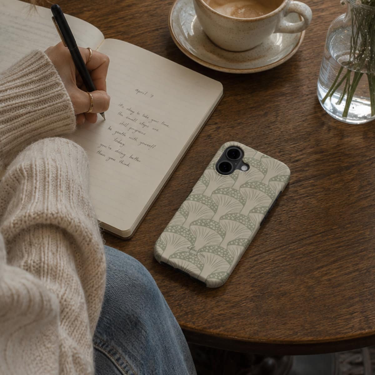 Sage Green Mushroom – Snap Phone Case | Elissa Rua