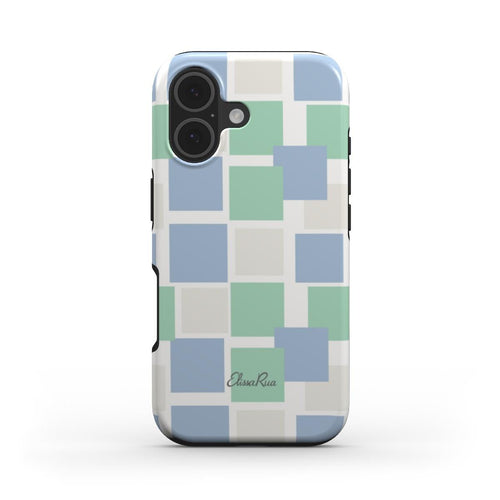 Blue and Green Tough phone case 
