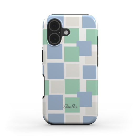 Blue and Green Tough phone case 