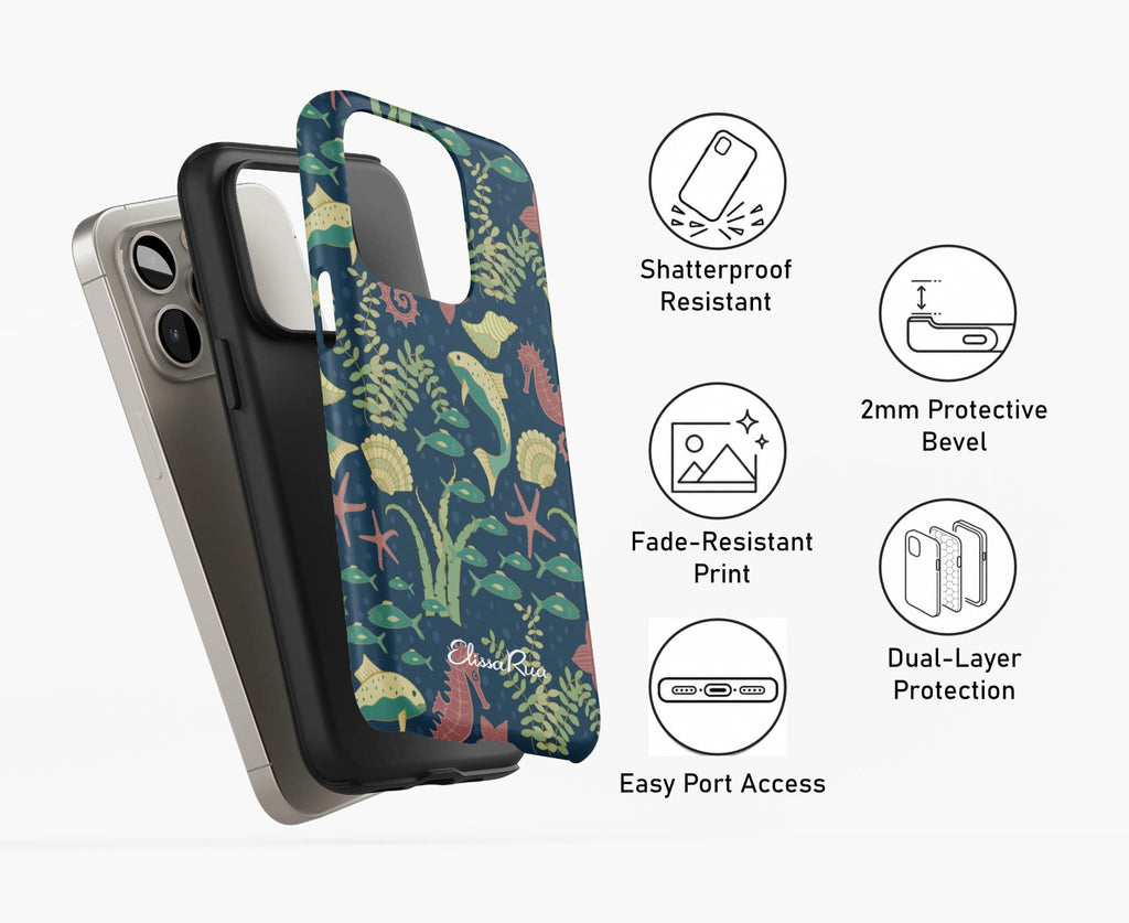 Tough Phone Case with Ocean Scene