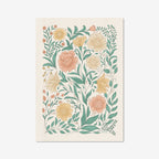 Wildflowers Art Print – Soft Botanical Illustration on Fine Art Linen Paper