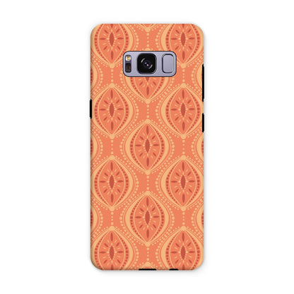 Boho Geometric Orange Tough Phone Case for Iphone & Samsung