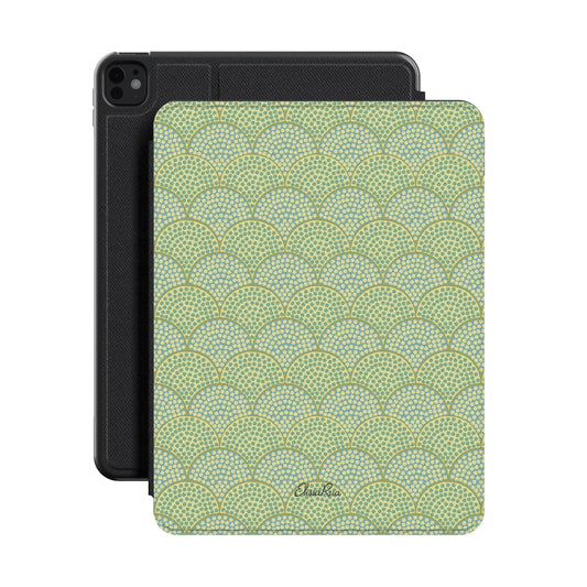 Art Deco Green Scallop – Apple iPad CaseArt | Elissa Rua