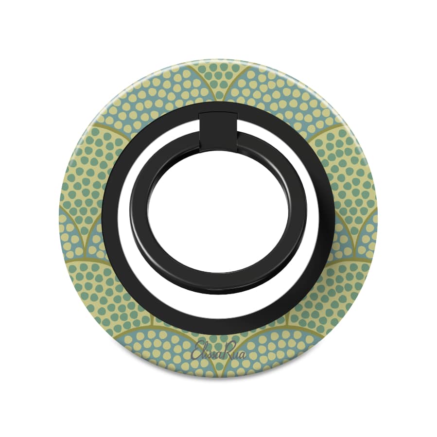 Art Deco Green Scallop – Magnetic Ring Holder