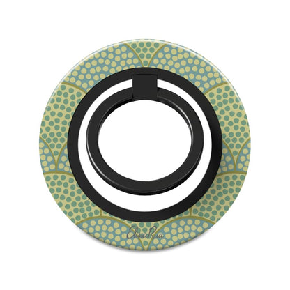 Art Deco Green Scallop – Magnetic Ring Holder