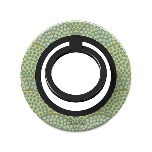 Art Deco Green Scallop – Magnetic Ring Holder