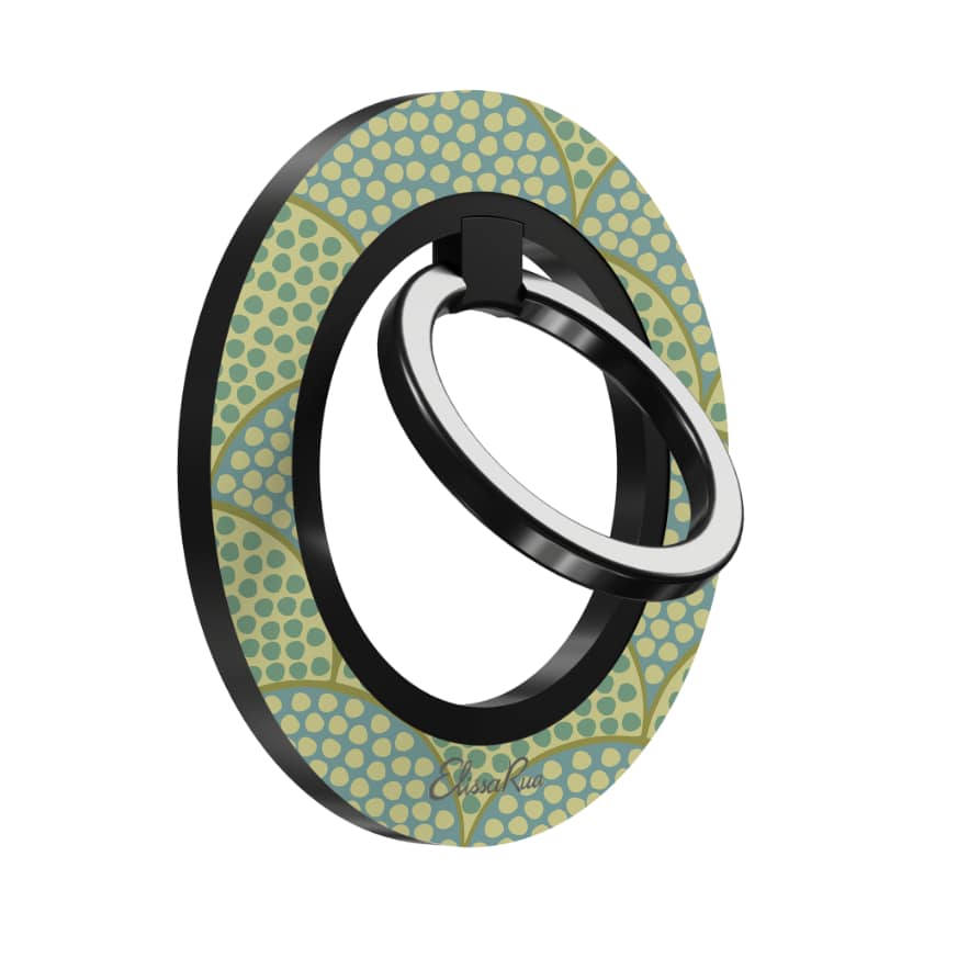 Art Deco Green Scallop – Magnetic Ring Holder