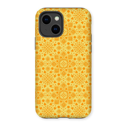 Mandala Sun Geometric Tough Phone Case - Orange