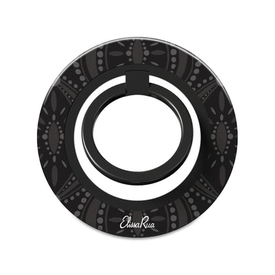 Black Geometric – Magnetic Ring Holder