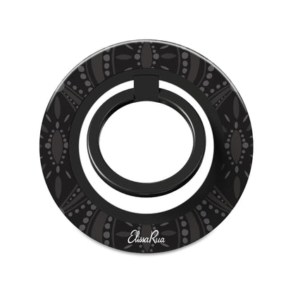 Black Geometric – Magnetic Ring Holder