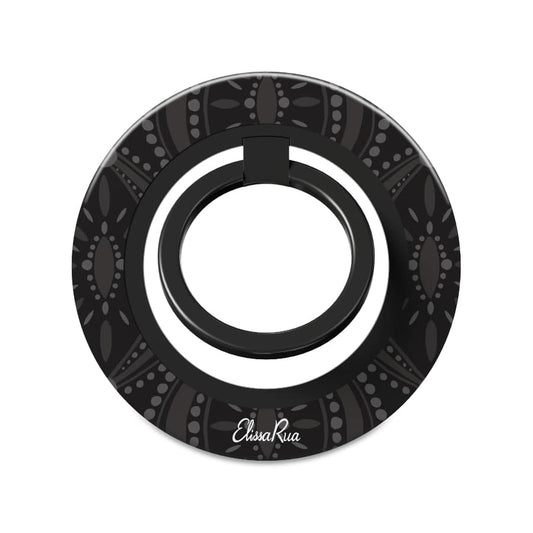 Black Geometric – Magnetic Ring Holder