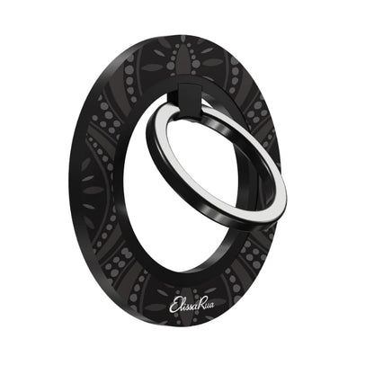 Black Geometric – Magnetic Ring Holder